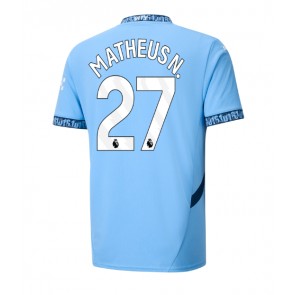 Manchester City Matheus Nunes #27 Hemmatröja 2024-25 Kortärmad